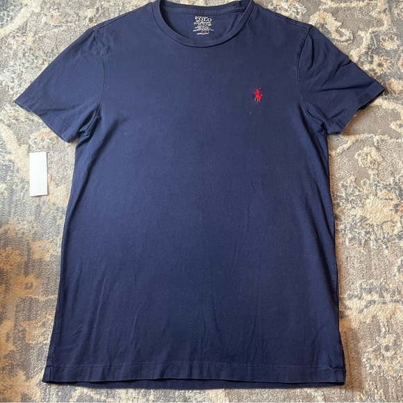 Polo by Ralph Lauren Blue and Red Short Sleeve Tee - Picture 1 of 3